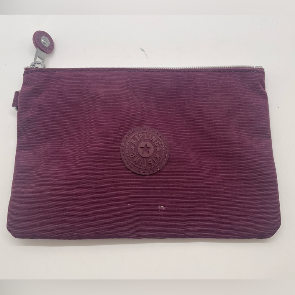 Kipling Cosmetic Accessory Pouch Zip Nylon Dreamy Maroon